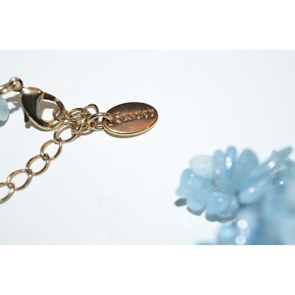 Vtg Stauer 5 Strand Aquamarine Bead Necklace 20" Shades of the Sea w/ bracelet - Picture 8 of 9